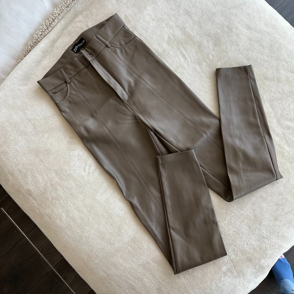 FAUX LEATHER PANTS